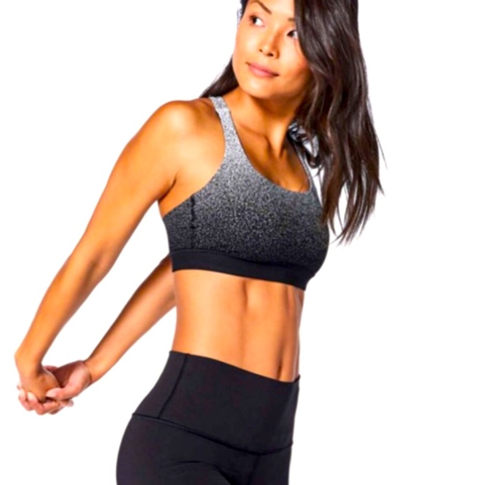 Lululemon Energy Bra Black and White Speckled
